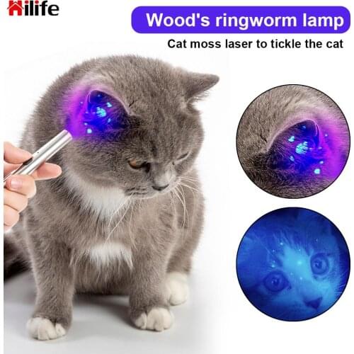 Pet Fungus Detection Cat Moss Tinea Light Woods Lamp Skin Ultraviolet Light Waterproof 365 UV Black Mirror UV Flashlight