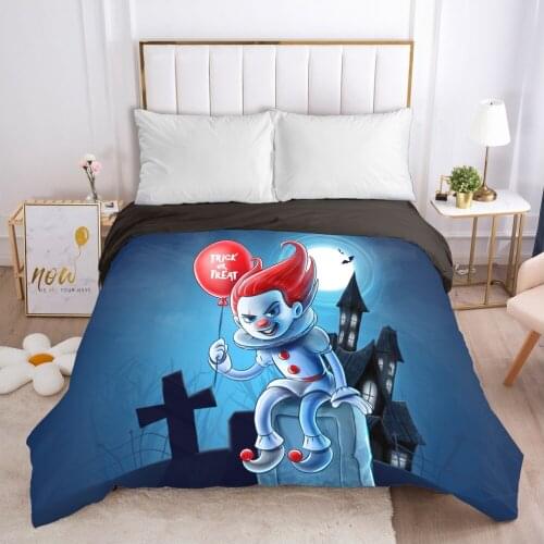 Cartoon Hallowmas Childrens Duvet cover Quilt/Blanket/Comfortable Case Bedding for kids baby boy girls 140x200 for Home clown