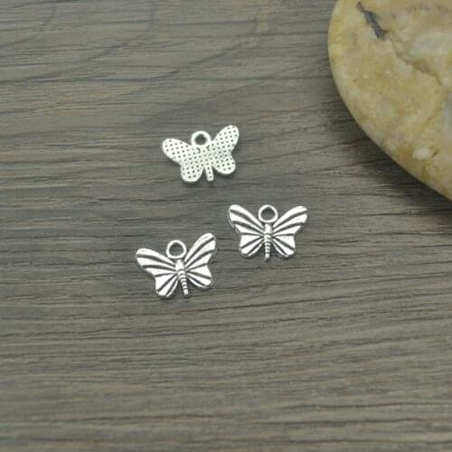 35pcs Charms metal animal butterfly,Antique Making pendant fit,Vintage Tibetan Silver,jewelry DIY bracelet necklace 16*11mm D249