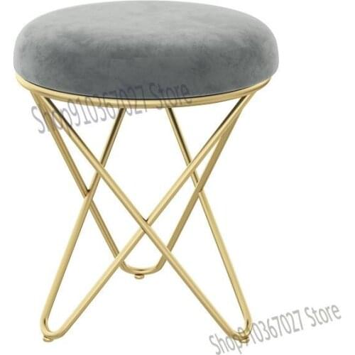 Simple Dressing Stool Living Room Coffee Table Stool Shoe Changing Stool Fitting Room Round Stool Line Up Reception Room Chair