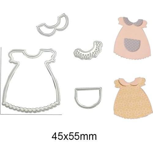 Carbon Steel Cut Baby Girl Cloth DIY Cutting Dies Stencil Scrapbooking Embossing Craft Paper Card DIY Decor Cards Tool skirt