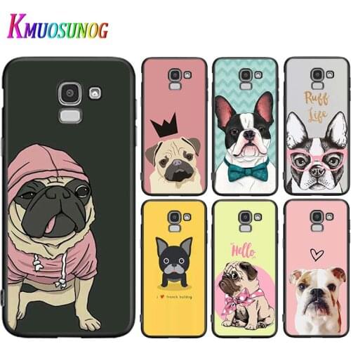 French Bulldog Dog For Samsung Galaxy J2 J3 J4 Core J5 J6 J7 J8 Prime duo Plus 2018 2017 2016 Silicone Phone Case