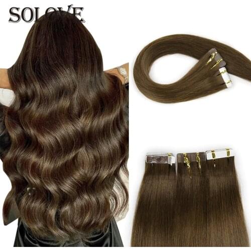 SOLOVE Hair For Tape Extensions