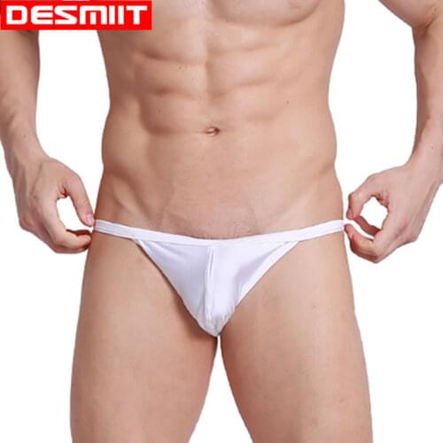 Sexy Gay Mens Swimwear Thong Desmiit Tanga Swim Briefs Mens Swimming Trunks Bathing Suit Bikini Swimsuit Beachwear Sunga Slip
