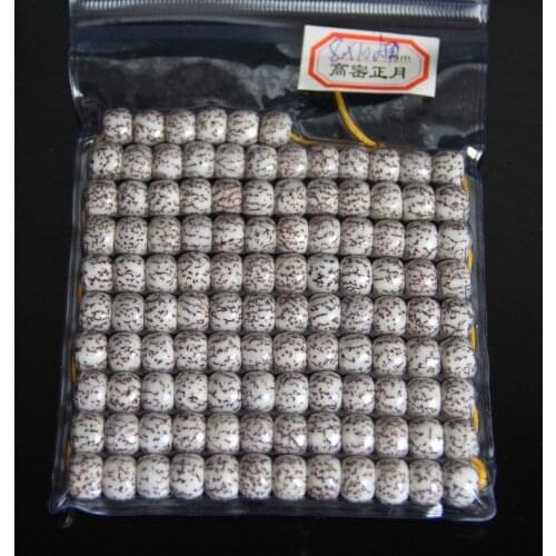 Tibetan Buddhism 108 blood streak Bodhi seeds Prayer Loose Bead Mala Necklace