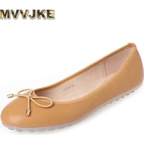 MVVJKE Lady soft sole Flats casual Shoes for drive pregnant woman boat shoes Women Spring summer Shoes round toe 35-41redE245