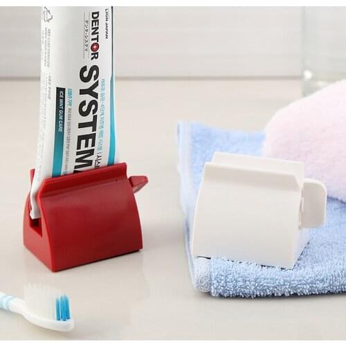 1PC Manual Toothpaste Dispenser Toothpaste Squeezer Rolling Cosmetics Cleanser Extruder Clamp Bathroom Accessories