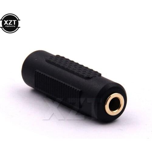 2PCS/LOT Mini 3.5mm Jack Stereo Audio Female to Female Adapter Converter Audio Gold Plated Connector FOR PC MP3 players