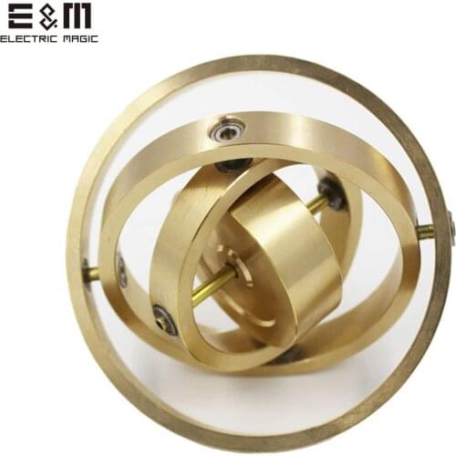 3 Axis Pure Copper Gyroscope Mechanics Inertial Guidance Systems Stabilizer Experimental Instrument Angular Momentum