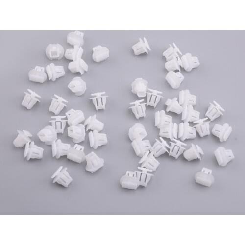 50pcs Plastic White Exterior Wheel Fender Flare Molding Clip Fit For Nissan X-Trail Infiniti QX56 76882-JG10A 76882JG10A