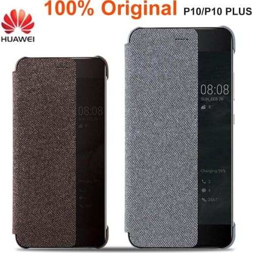 Flip Case for HUAWEI P10 / P10 Plus Cover Original Official Smart View Window for Huawei P10 Case Cover Protection Coque