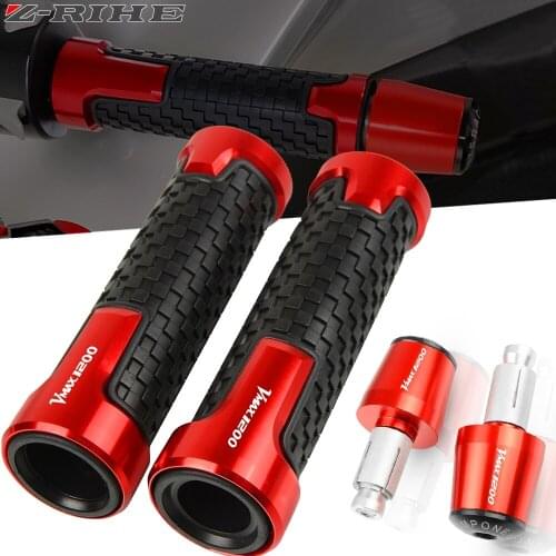 FOR YAMAHA VMAX1200 V-MAX1200 VMAX 1200 1985-2008 Motorcycle Accessories 7/8" 22MM Handlebar Hand Grips Handle Bar End Cap Plug