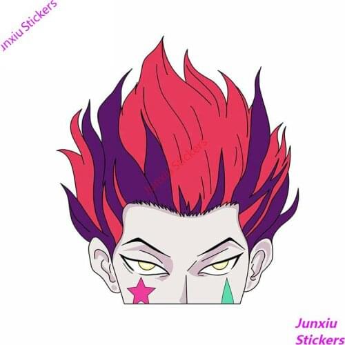 Hisoka Hxh Car Stickers Vinyl Sunscreen RV VAN Car Bumper Window Laptop Accessories Graphics Anime Decal Decoration KK13*13cm