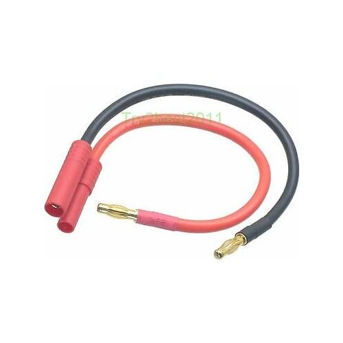 HXT 4mm TO BANANA PLUG BATTERY CHARGE 12AWG LEAD CABLE CONNECTOR