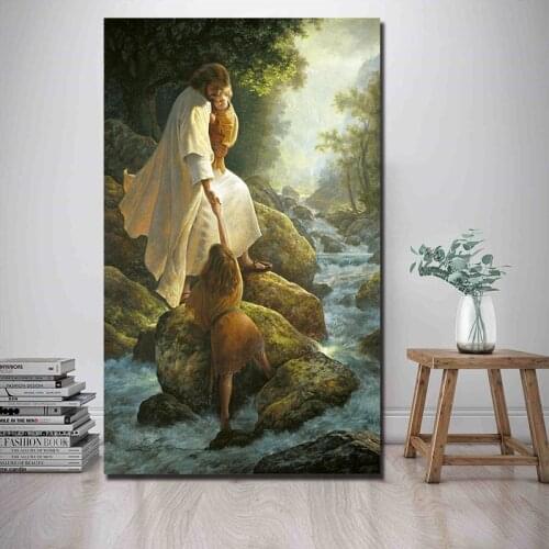 Christian Jesus Paintings On Canvas Be Not Afraid Poster Greg Olsen Modern Art Decorative God Wall Pictures Home Decoration