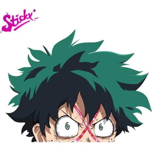STICKY My Hero Academia Bakugo Peeker Anime Car Stickers Decal Waterproof PVC For Auto Motocross Racing Laptop Helmet Trunk