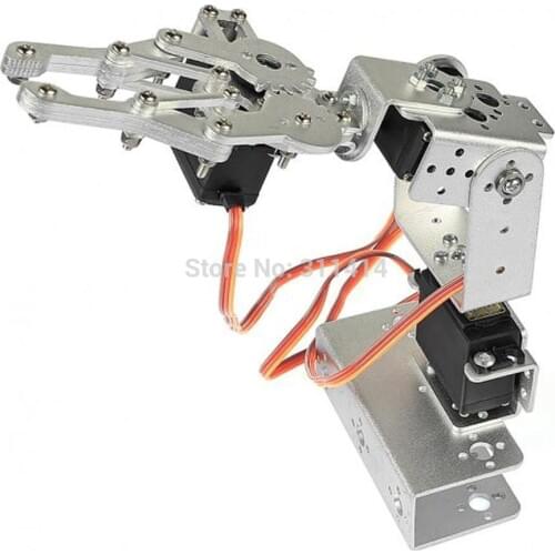 1set DIY 3-Axis Control Palletizing Robot Arm Model With Servos And Servo Arm Plate For Arduino UNO MEGA2560 Smart Robot Car