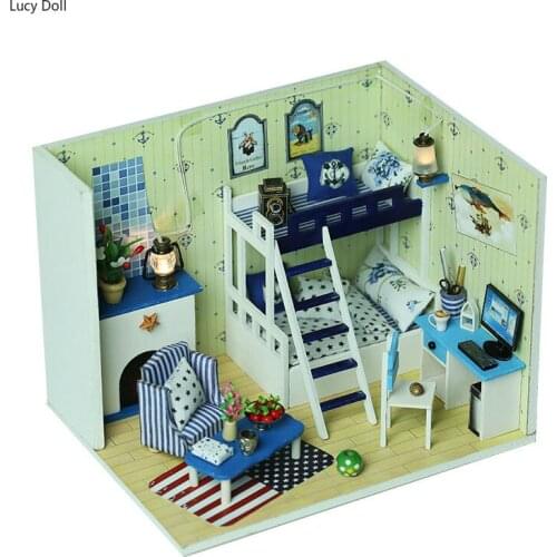 New Handmade Doll House Furniture Miniatura Diy Doll Houses Miniature Dollhouse Wooden Toys For Children Grownups Birthday Gift