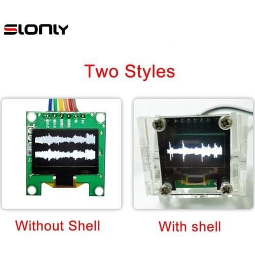 VU Meter Panel DC5V Dual Channel STM32F4 Ultra-thin Stereo Control Music Spectrum Display 0.96 Inch OLED Screen 8 Modes Module