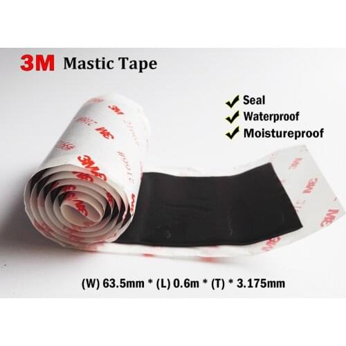 3M 2166# Strong Mastic Tape for Electrical Telcommunication Device Waterproof, Seal, Cable Jacket, Piple, Car Door Sealing