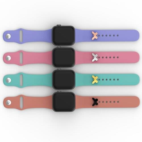 CallanCity Butterfly Stud-Watch Band Charms For Apple Watch Sport Band Accessory Smart Watch Straps Buddies