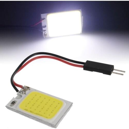 Car Vehicle Interior Light High Power Long Lifespan LED Low Consumption Panel HID Bulb Map Dome Door Light 12V White#269409