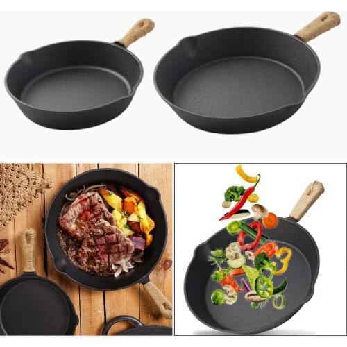 Nonslip Frying Pan Skillet Outdoor Hiking Picnic Camping Cookware Gas Steak
