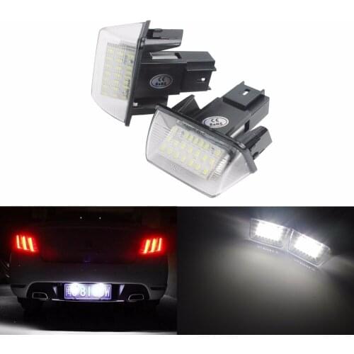 ANGRONG No Error LED License Number Plate Light For Citroen Berlingo M49 M59 B9 C3 C4 C5 SAXO MK2 Xsara Picasso (CA215)