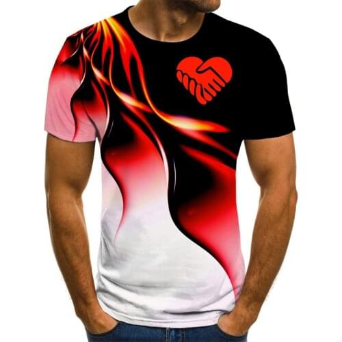 New loose Custom T-Shirt fashion sports mens and womens 3D printing T-shirt original design mens T-shirt free delivery 6XL