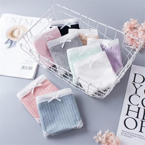 9 Colors Womens panties cotton lace sexy lingerie ladies underwear female casual underpants women briefs wholesale intimates