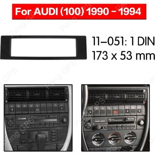 1 din Car Radio stereo Fitting Fascia installation For AUDI (100) 1990 - 1994 Fascias Mount Facia Mount Bezel Adapter Bezel trim