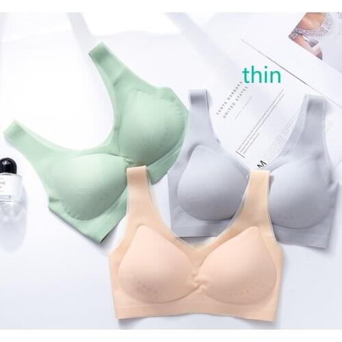 Plus Size Bra Seamless Bras For Women Ultra Thin Underwear Women Push Up Bra Big Size Lce Silk Breathable Female Bra wfws20 1pcs