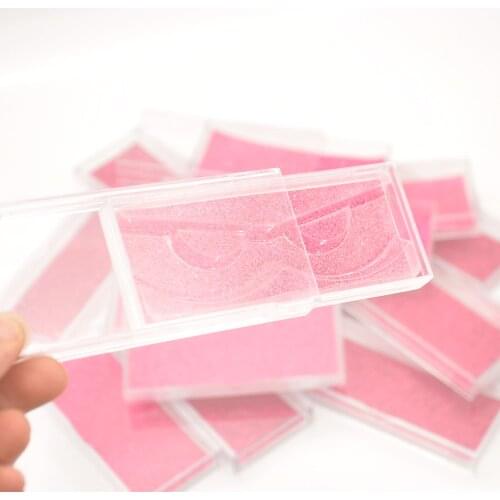 100 wholesale lash case eyelash packaging box lash boxes packaging acrylic sliding plastic case clear tray holder glitter paper