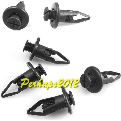 100x 91502-SM4-000 for 1990-On 10mmRetainer Bumper Clips