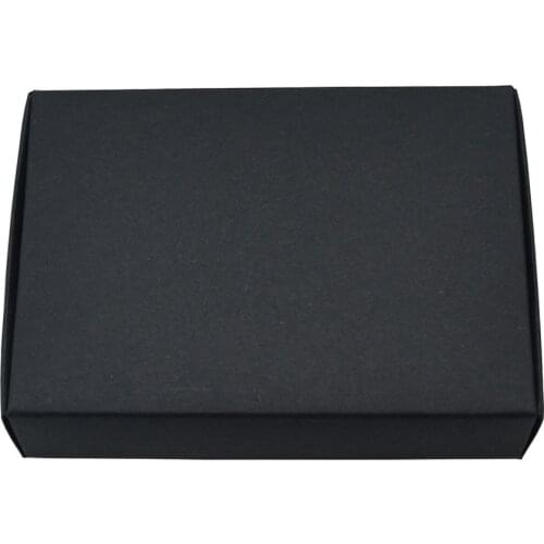 13x9.5x3cm Black Cardboard Gift Storage Boxes Retail Foldable Wedding Birthday Card Photo Package Kraft Paper Box Paperboard Box