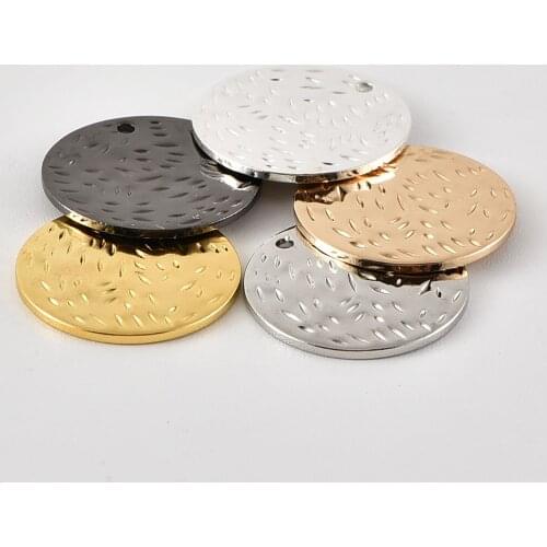 19mm raindrop pattern single hole disc DIY earring jewelry necklace pendant accessory