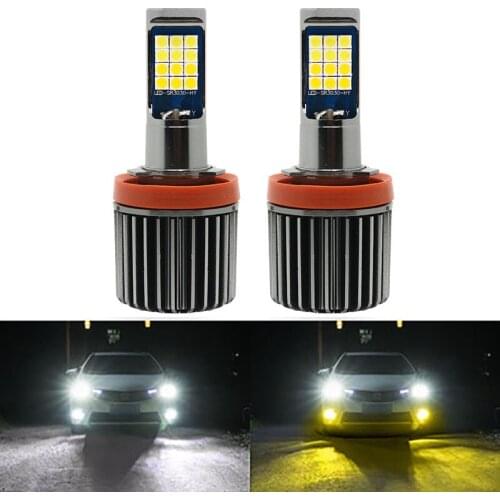 2pcs H11 Led foglight H8 LED Car Bulb H3 H27 880 881 9005 9006 HB3 HB4 LED Fog Lamp 12V Car Accessories White Yellow