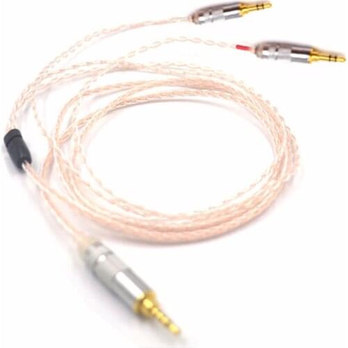3.5/2.5/4.4 Balanced 8core Litz braid Headphone Upgrade Cable ,wire for MDR-Z7 Z7M2 MDR-Z1R D600 D7100 Headphone