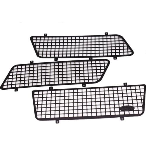 3PCS Metal Window Mesh Protective Net With Logo for 1/10 RC Rock Car Traxxas TRX4 Bronco 82046-4
