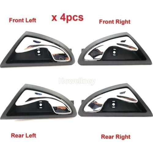 4PCS/Set Car Interior Door Handles Inner Door knob Inside 6105230U8010 for JAC J3 J3S Turin 2009~2015
