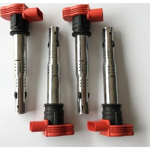 4Pcs OEM Ignition Coils For V6 V8 A4 A5 A6 A7 A8 Q5 Q7 R8 Touareg R20 Cayenne 06E 905 115 E 06E905115F