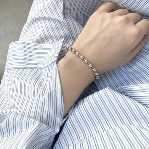 Ethnic Buddha Balls Bracelets For Women Jewelry Trendy 925 Silver Chain Bracelet Female Party Accessories Girl Christmas Gift