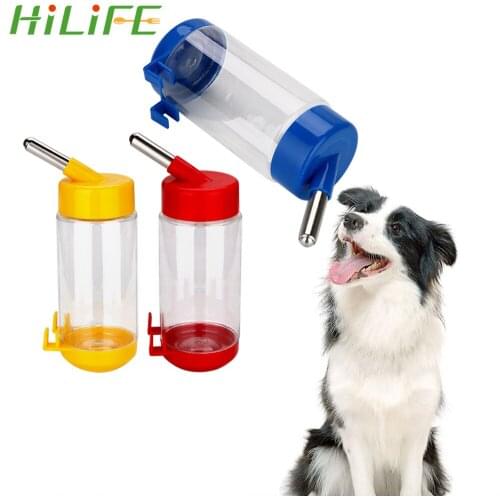 HILIFE Dog Water Bottle Pet Guinea Pig Squirrel Rabbit Drinking Bowl Hanging Dispenser Feeder Automatic Leak-proof Convenient