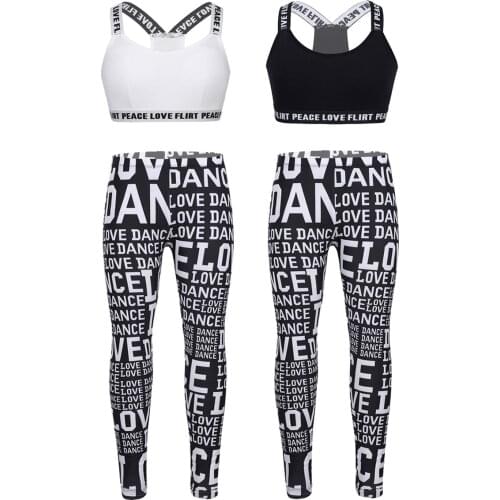 Fashion Puberty Growing Young Girls Soft Padded Cotton Shoulder Straps Training Bra Underwear Sport Undies with Pants Leggings