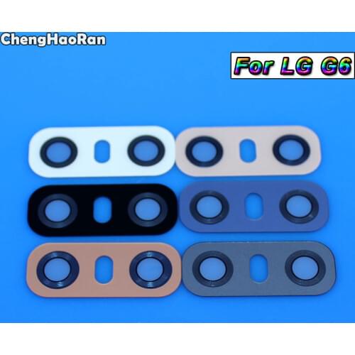 ChengHaoRan Back Camera Glass For LG G6 US997 VS988 H870DS G7 Rear Camera Glass Lens With Sticker Glue Adhesive Replacement