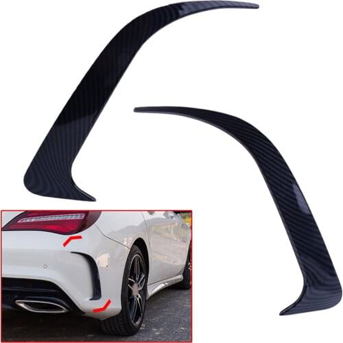 CITALL 1 Pair Carbon Fiber Style Rear Air Vent Cover Trim ABS Fit for Benz W117 CLA250 CLA200 CLA45 AMG 2014 2015 2016 2017 2018