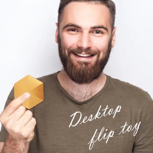 Decompression Artifact Flipo Flip Kinetic Spinning Metal Fingertip Desktop Toy for Men Women Birthday Accessaries Supplies