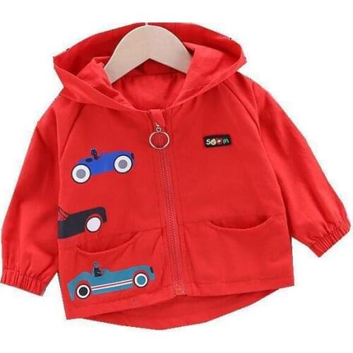 Children Clothes Spring Autumn Kids Cartoon Hooded Jackets Baby Boys Girls Cotton Clothing Toddler Infant Hoodies Coat 1-5 YEARS