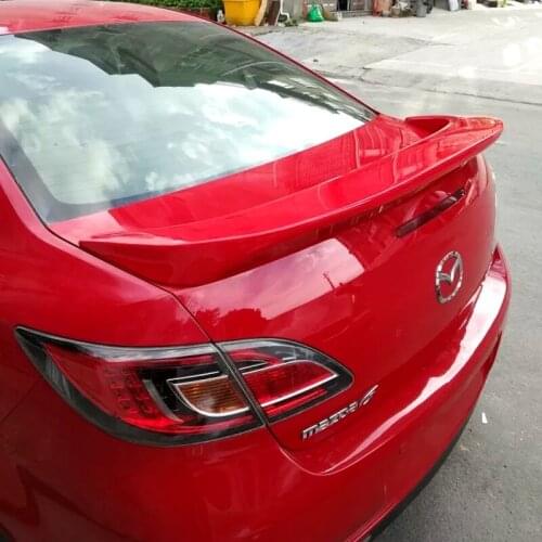 For Mazda 6 Spoiler 2010 2011 2012 2013 2014 ABS Plastic Unpainted Color Rear Roof Spoiler Wing Trunk Lip Boot Cover Car Styling