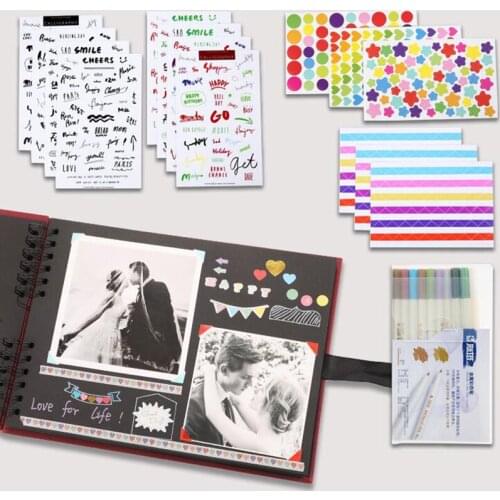 Photo Albums 80 Pages Memory Books A4 Craft Paper DIY Scrapbooking Picture Wedding Anniversary Birthday Childrens Lover Gift